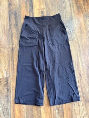 Lululemon Align High Rise wide-leg crop pant in brown